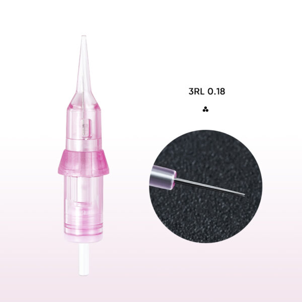 3RL 0.18 Agujas de cartucho universal marca thunderlord rosadas