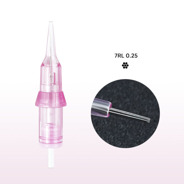 7RL 0.25 Agujas de cartucho universal marca thunderlord rosadas