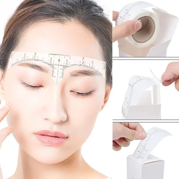 Regla para cejas adhesiva